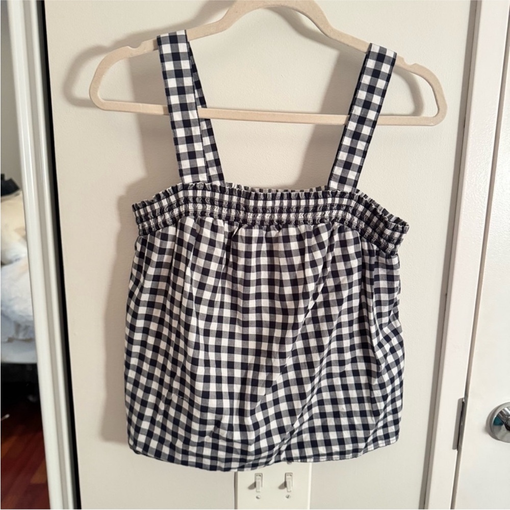 J.CREW Black and White Gingham
Cotton Cami Tank - Picture 3 of 6